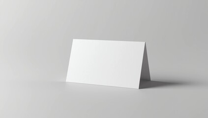 Naklejka premium White Paper Stand Table Tag Flyer