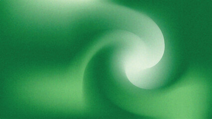 Abstract Green Blurred Gradient Background with Soft Light Swirl