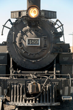 USA, New Mexico, Chama. The Cumbres and Toltec Scenic Railroad