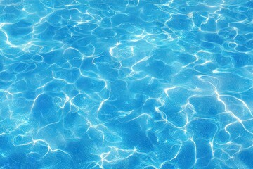 Sun Dappled Azure Water Surface Creates a Refreshing Abstract Sparkling Design Ideal for Summer Backgrounds and Relaxing Aquatic Themes with Shimmering Natural Light