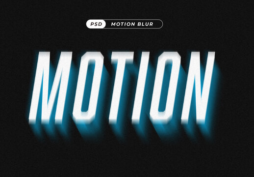 Motion Blur Text Effect