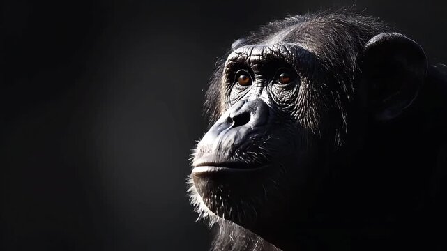 Chimpanzee portrait series captures the emotional depth of primate behavior
