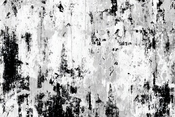 Grungy Black And White Abstract Texture With Distressed Surface Pattern, Heavy Contrast And Subtle Gradients For Artistic Or Industrial Background Designs