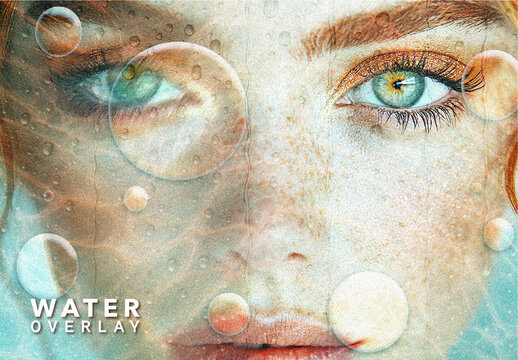 Water Drops Bubble Image Effect 
