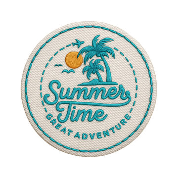 summer time batch embroidery design