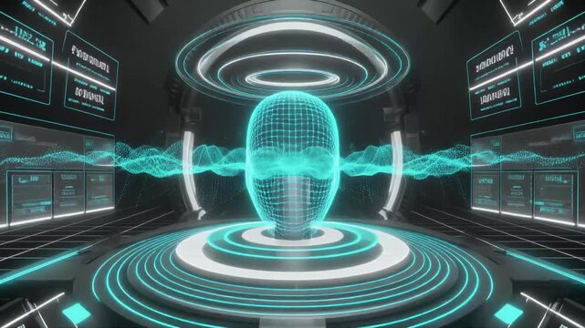Assistant Hologram Appearing with Voice - Video
