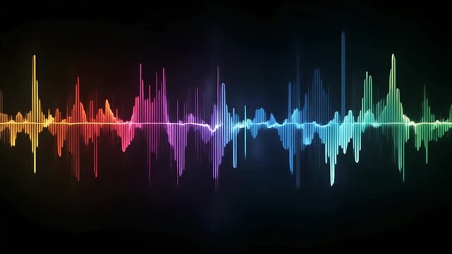 Voice AI Synthesis Waveform Audio - 4K Video