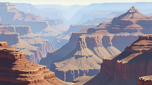 Majestic Grand Canyon National Park Arizona USA Landscape View.