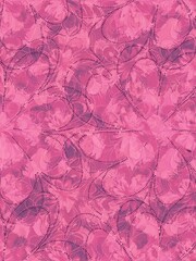 Textured floral wallpaper background with textures and stitched elements
