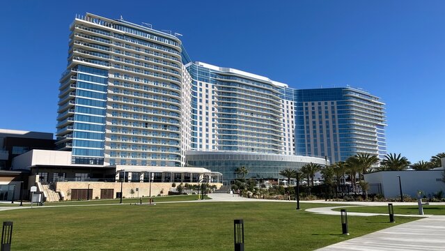 Chula Vista, CA USA - February 4, 2026: Exterior view of the Gaylord Pacific Resort and Convention Center
