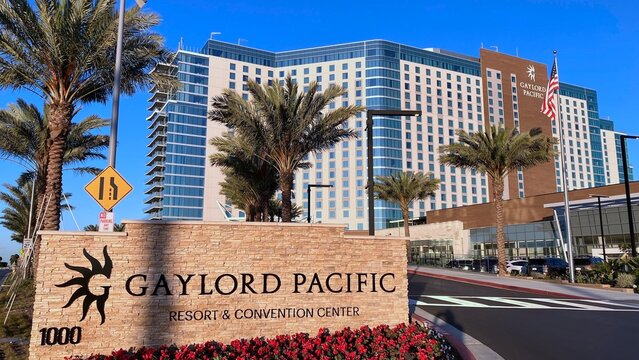 Chula Vista, CA USA - February 4, 2026: The Gaylord Pacific Resort with signage