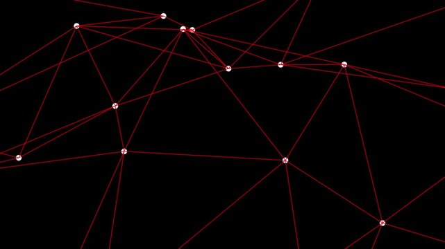  Geometrical  Plexus Digital Background animation loop.  Futuristic abstract fractal plexus pattern effect for technology network connection. 4k stock video.