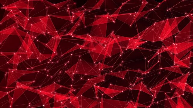  Geometrical  Plexus Digital Background animation loop.  Futuristic abstract fractal plexus pattern effect for technology network connection. 4k stock video.