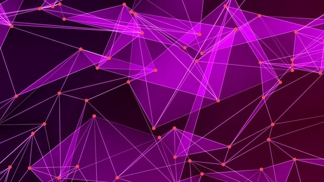  Geometrical  Plexus Digital Background animation loop.  Futuristic abstract fractal plexus pattern effect for technology network connection. 4k stock video.