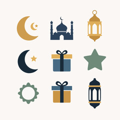 Ramadan Icons Set