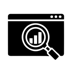 magnifying glass with a sign