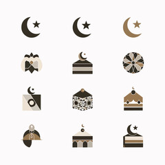 Islamic Symbols and Mosque Icons