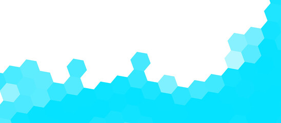 Fototapeta premium Turquoise low poly border at bottom with clean white space and modern geometric minimal style