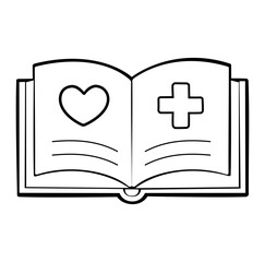 Fototapeta premium Cartoon Icon Mental Health Intelligence For Mental Health Simple Digital Design