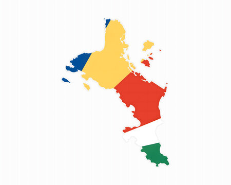 Explore the Seychelles Islands map with its national flag, discover the beauty and culture of this stunning destination