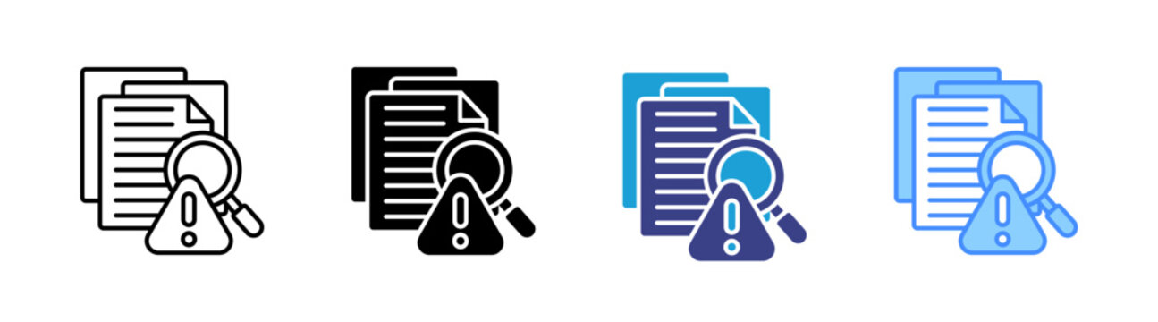 Survey icon set multiple style collection