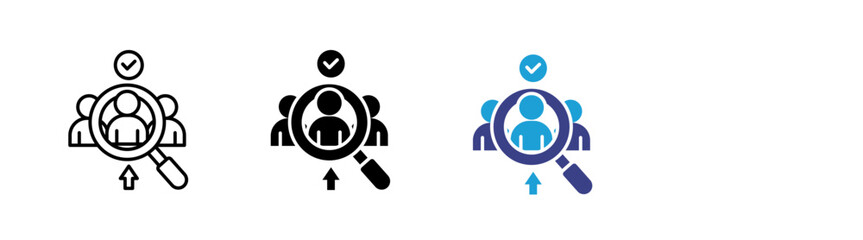 Selection icon set multiple style collection