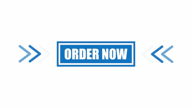 order now geometric frame button modern call to action marketing badge animation