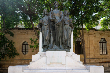 Obraz premium Great Siege Monument - Valletta, Malta