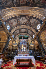 Obraz premium Interior of St. Johns Co-Cathedral - Valletta, Malta