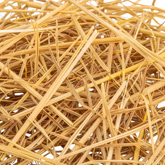 A pile of straw isolated on transparent background