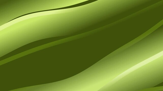 Dynamic green waves motion graphic illustration showcasing fluid design elements in a modern digital art composition