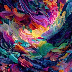 Vibrant Abstract Fluid Art Background