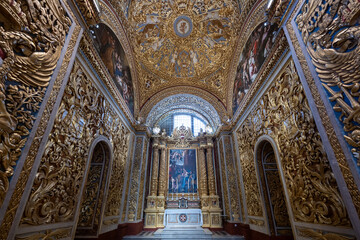 Obraz premium St. Johns Co-Cathedral interior - Valletta, Malta
