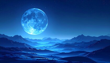 Moonlight Gradient Background for Ramadan Night Theme