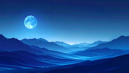 Moonlight Gradient Background for Ramadan Night Theme
