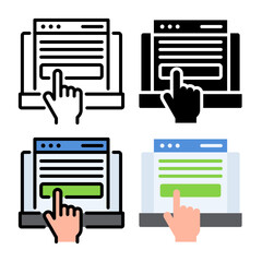 subscription model Icon set collection, Complete icon pack collection for Content Marketing theme needs