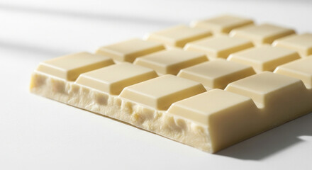 高級感のあるホワイトチョコレート（お菓子, スイーツ, ホワイトデー, コピースペース）