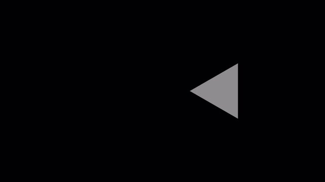 Simple Back Arrow Rewind Button Animation with Alpha Channel