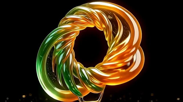 Dramatically lit, the gyrate transparent vitamin coil inward nullify pirouette with flowing elegance, invest with shimmering purl of emerald gullible and ardent orange, contrastive vividly