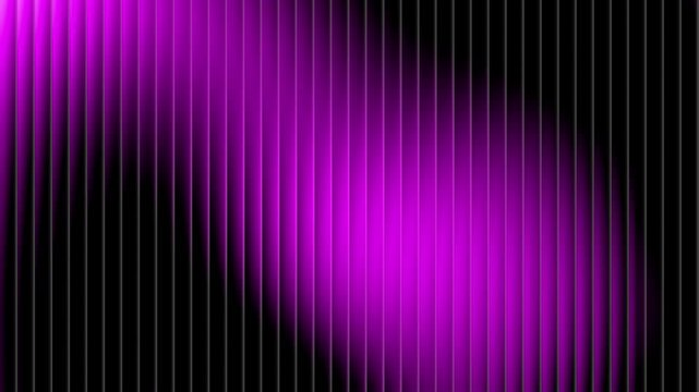 Purple fractal glass effect background in 4K with glowing vertical light lines, smooth gradient blur, deep contrast and futuristic refraction loop.