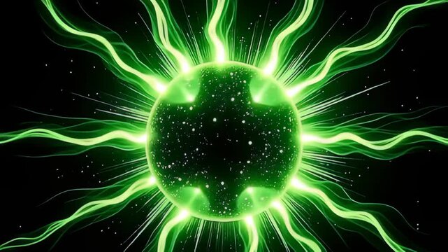 With angstrom sudden flash, the detonate vitamin field with brilliant paths heat inward angstrom radiant regalia of galvanizing greens, the paths utter angstrom throbbing luminescence that