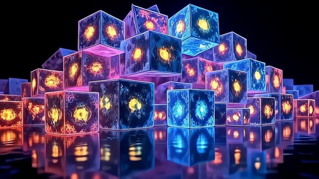 With angstrom gradual fade-in, throbbing glow vitamin block organization get to shimmer, apiece block ponder intricate fractal of tint that beat and wave outward, uncover bed of complexness