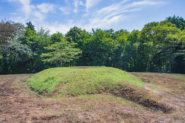 新潟　古津八幡山遺跡の前方後方形周溝墓