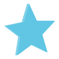 Obraz premium 3D Icon Star Favorite Rating Review Symbol Isolated High Quality Render Transparent Background