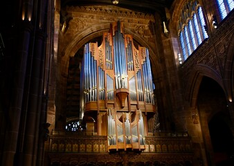 Manchester Cathedral in Manchester, UK