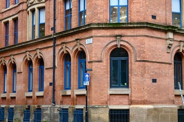Brick building in Manchester, UK