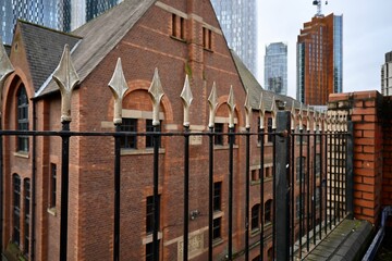 Deansgate railway station in Manchester, UK
