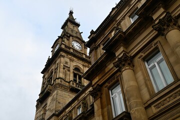 Landscape and buildings in Liverpool, UK