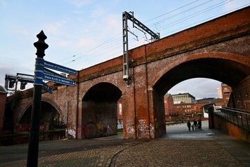 Brick building in Manchester, UK