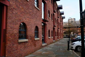Brick building in Manchester, UK